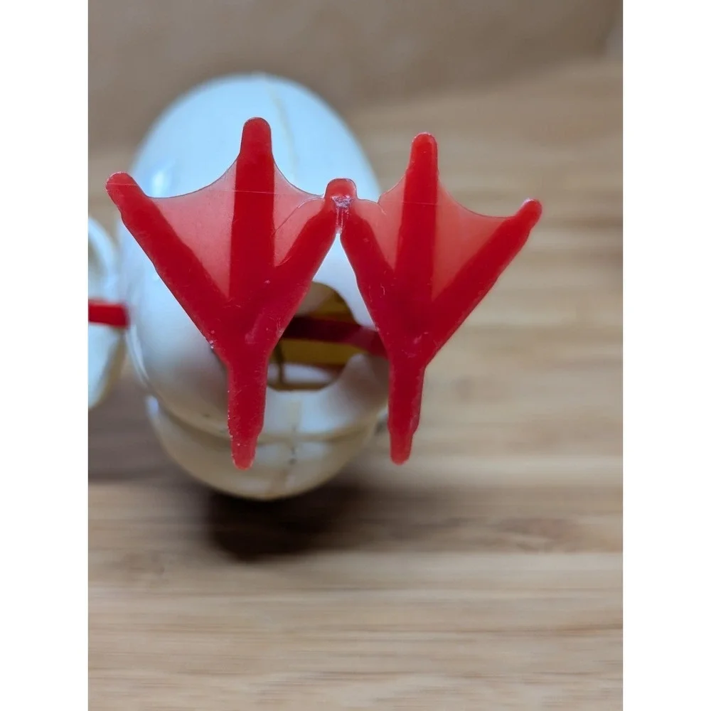 Vintage Marbe Egg Laying Yellow Chicken White Goose Toys - Playtime Productions